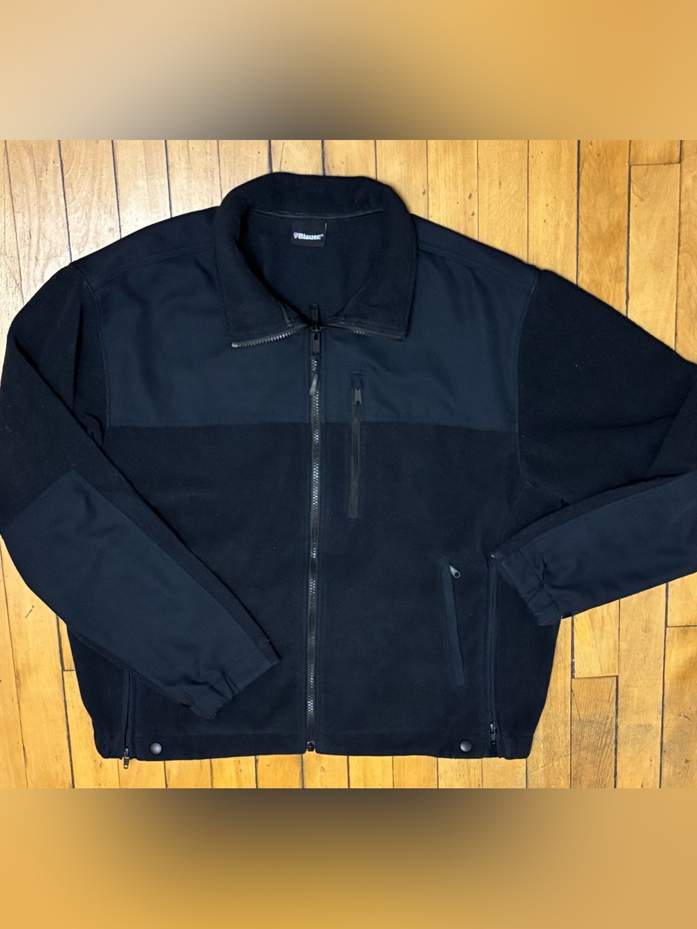 Blauer tactical police dark navy Fleece Zip Jacket with Stand Collar